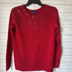 Apt. 9 Women's Scarlet Crew Neck Sweater